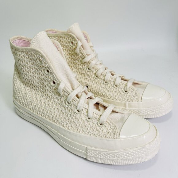 Converse Women’s Chuck 70 Hi Egret Lilac Daze Canvas Sneaker A07534C Size 9.5 - Picture 1 of 8